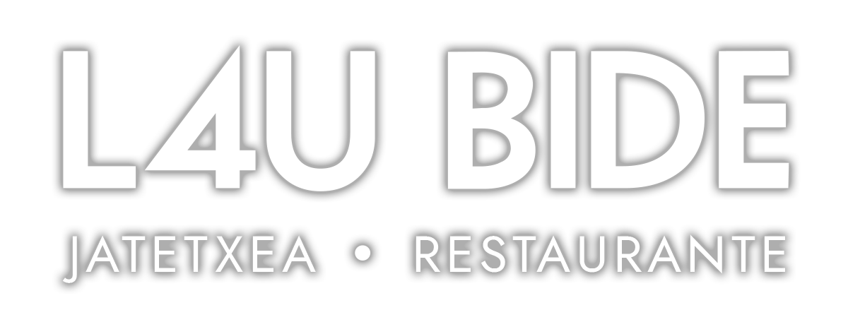 Lau bide logoa